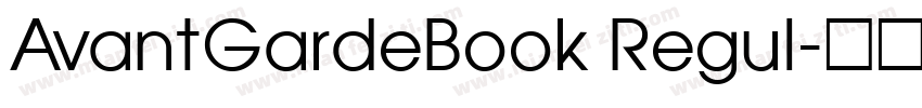 AvantGardeBook Regul字体转换
